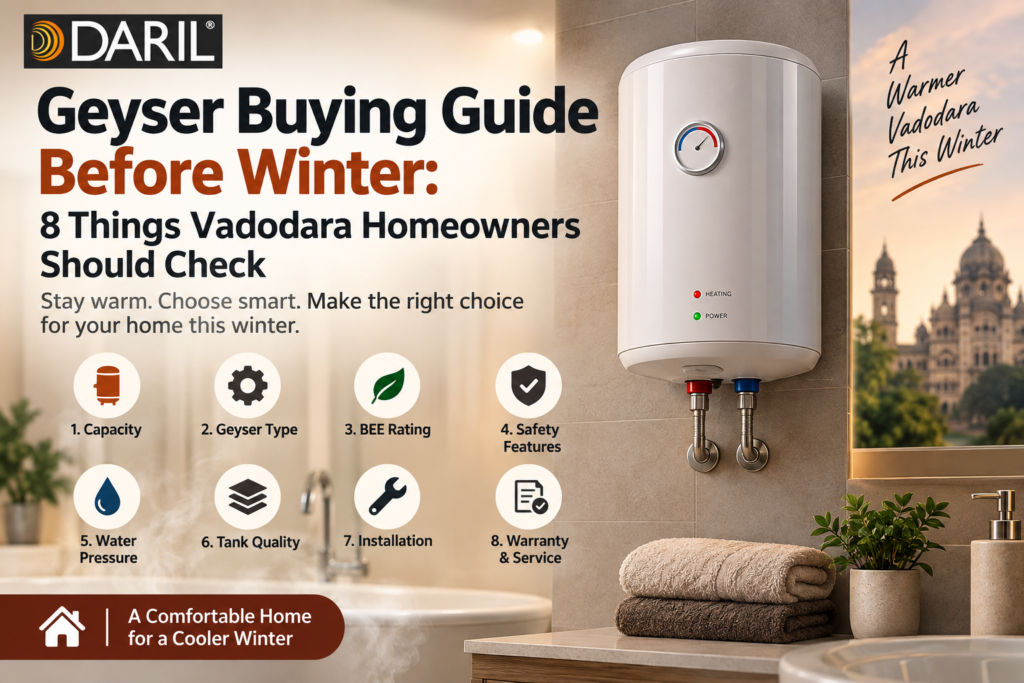 Geyser Buying Guide: 8 Checks for Vadodara Homes Before Winter